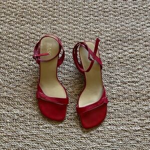 Vintage Bass leather strappy wedges